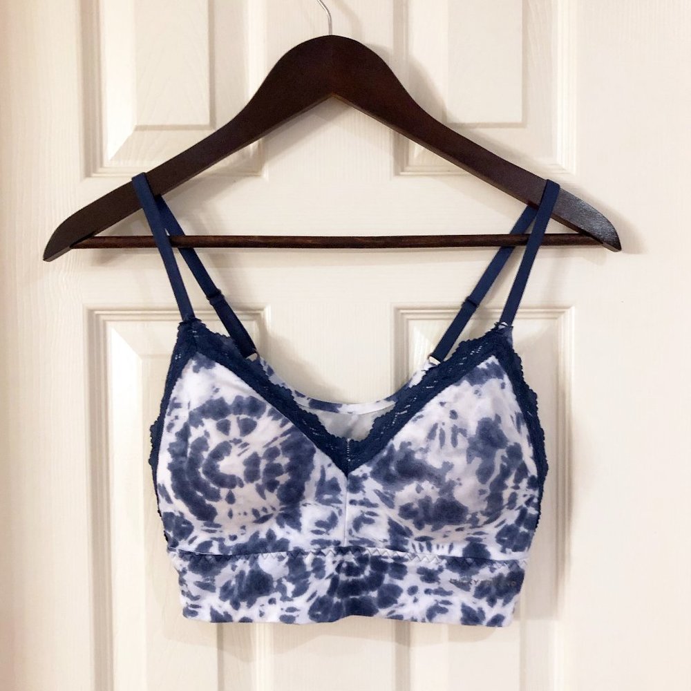 New Lucky Brand Tie Dye Wireless Bra, Bralette, 36C NWOT